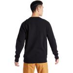 Schwarze Sportliche Langärmelige Timberland Rundhals-Ausschnitt Herrensweatshirts aus Baumwolle mit Kapuze Größe 3 XL für den für den Herbst 