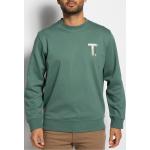 Reduzierte Grüne Unifarbene Timberland Herrensweatshirts aus Baumwolle Größe S für den für den Herbst 