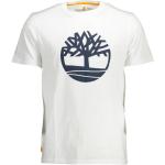 Reduzierte Weiße Kurzärmelige Timberland Bio T-Shirts aus Baumwolle für Herren Größe 3 XL 