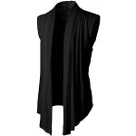 Schwarze Langärmelige All blacks T-Shirts aus Spitze für Damen Größe M für den für den Sommer 