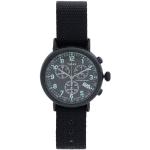 Schwarze Timex Automatik Stahlarmbanduhren mit Chronograph-Zifferblatt für Herren 