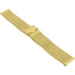 Goldene Timex Uhrenarmbänder aus Edelstahl mit Milanaise-Armband 