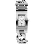 Silberne Timex Damenuhren aus Edelstahl 