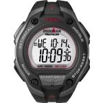Reduzierte Schwarze Timex Ironman Iron Man Kunststoffarmbanduhren mit Digital-Zifferblatt mit Mineralglas-Uhrenglas für Herren 