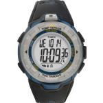 Schwarze Timex Quarz Herrenarmbanduhren aus Kunstharz mit Digital-Zifferblatt 