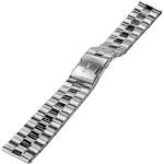 Silberne Timex IQ Uhrenarmbänder matt aus Stahl für Herren 