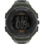Reduzierte Indigofarbene 20 Bar wasserdichte Wasserdichte Timex Armbanduhren aus Kunstharz mit Digital-Zifferblatt stoßfest zum Schwimmen 