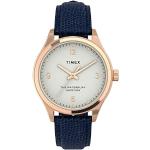 Timex 34 mm Waterbury Traditional Leather Strap Watch