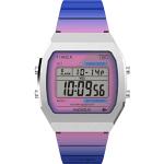 Timex Damen Digital Quarz Uhr mit Harz Armband TW2V74600YB
