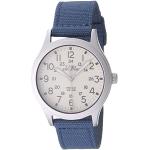Reduzierte Blaue 5 Bar wasserdichte Wasserdichte Timex Herrenarmbanduhren mit arabischen Ziffern mit Nachtleuchtfunktion mit Stoffarmband zum Tauchen 