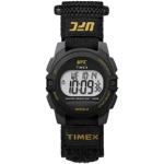 Schwarze 10 Bar wasserdichte Wasserdichte Timex Herrenarmbanduhren aus Stoff mit Digital-Zifferblatt mit Stoppfunktion 
