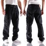 TIMEZONE BENITO TZ Herren Jeans Cargo Hose schwarz mit Gürtel NEW Clubwear