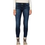 Indigofarbene Timezone Slim Fit Jeans mit Reißverschluss aus Denim für Damen Weite 26 