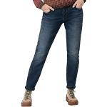 Royalblaue Timezone Slim Fit Jeans aus Denim für Damen Weite 32 