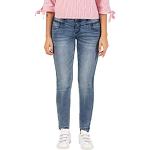 Reduzierte Blaue Timezone Slim Fit Jeans aus Denim für Damen Weite 26 