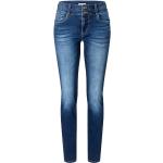 Blaue Slim Fit Jeans aus Baumwolle für Damen Größe XXL 