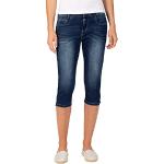Blaue Timezone Capri-Jeans mit Reißverschluss aus Denim für Damen Größe M für den für den Sommer 