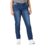 Royalblaue Timezone Slim Fit Jeans aus Denim für Damen Weite 28 