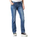 Blaue Timezone Tahila Slim Fit Jeans mit Reißverschluss aus Denim für Damen Größe XXL Weite 27 