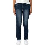 Blaue Timezone Slim Fit Jeans mit Reißverschluss aus Denim für Damen Größe M Weite 27 