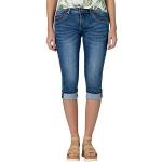 Blaue Timezone Jeans-Shorts mit Reißverschluss aus Denim für Damen Größe M für den für den Sommer 