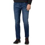 Reduzierte Blaue Bestickte Timezone Slim Fit Jeans mit Reißverschluss aus Denim für Herren Größe M Weite 29 