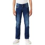 Reduzierte Blaue Unifarbene Timezone Straight Leg Jeans aus Denim für Herren Weite 33 