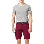 Rote Timezone Cargo-Shorts mit Reißverschluss für Herren Größe M für den für den Sommer 