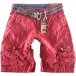 Reduzierte Rote Timezone Maguire Cargo-Shorts aus Baumwolle für Herren für den für den Sommer 