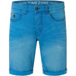 Blaue Gesteppte Timezone Slim Fit Jeans aus Denim für Herren 