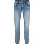 Blaue Bestickte Timezone Slim Fit Jeans aus Denim für Herren Größe XXL 