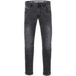 Graue Timezone Slim Fit Jeans mit Reißverschluss aus Denim für Herren Weite 31, Länge 32 