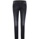 Schwarze Timezone Slim Fit Jeans mit Reißverschluss aus Baumwolle maschinenwaschbar für Herren Größe L 