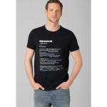 Reduzierte Schwarze Kurzärmelige Timezone Rundhals-Ausschnitt T-Shirts aus Baumwolle für Herren Größe 3 XL 