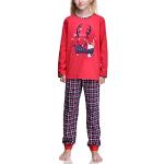 Reduzierte Rote Lange Kinderschlafanzüge für Mädchen Größe 152 für den für den Winter 