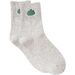 Graue Thermo-Socken mit Dinosauriermotiv aus Wolle für Herren Einheitsgröße für den für den Winter 