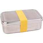 Gelbe Nachhaltige Lunchboxen & Snackboxen aus Edelstahl spülmaschinenfest 