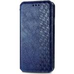 Blaue Samsung Galaxy S24 Ultra Hüllen Art: Flip Cases mit Bildern aus Leder 