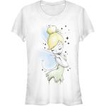 Weiße Kurzärmelige Peter Pan Tinkerbell T-Shirts aus Baumwolle für Herren Größe XL 