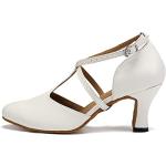 Weiße Salsa Schuhe mit Riemchen aus Veloursleder atmungsaktiv für Damen Größe 41 