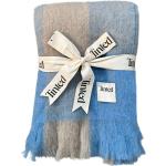Blaue Karo Wolldecken & Plaids aus Wolle 130x170 