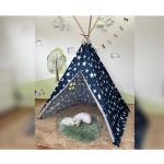 Tipi Zelt Indianer Kinderzelt Spielzelt Polyester indoor Blaue Sterne Polyester