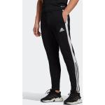 Schwarze adidas Essentials Jogginghosen für Herren zum Fußballspielen 