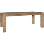 Braune Rustikale Möbel Exclusive Rechteckige Landhaustische aus Massivholz Breite 200-250cm, Höhe 50-100cm, Tiefe 50-100cm 