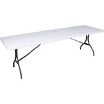 Gravidus Tisch Klapptisch Balkontisch Biertisch klappbar Kunststoff Weiß 244cm - 4059443023998