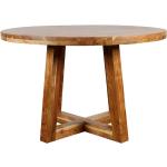 Hellbraune Möbel Exclusive Runde Küchentische rund 120 cm lackiert aus Massivholz Breite 100-150cm, Höhe 50-100cm, Tiefe 100-150cm 