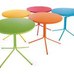 Tisch Pix - 60 cm verschiedene Farben wählbar Metallgestell beschichtet