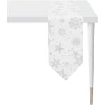 Weiße Tischbänder aus Textil 