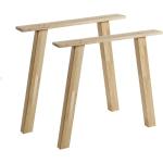 Reduzierte Moderne Woood Tischbeine & Tischfüße aus Eiche Breite 0-50cm, Höhe 50-100cm 2-teilig 