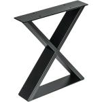Schwarze Skandinavische Tischbeine & Tischfüße aus Massivholz Breite 350-400cm, Höhe 0-50cm, Tiefe 200-250cm 1-teilig 